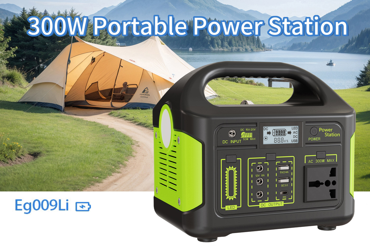 Eg009Li 300W Portable Power Station – Camping outdoor use