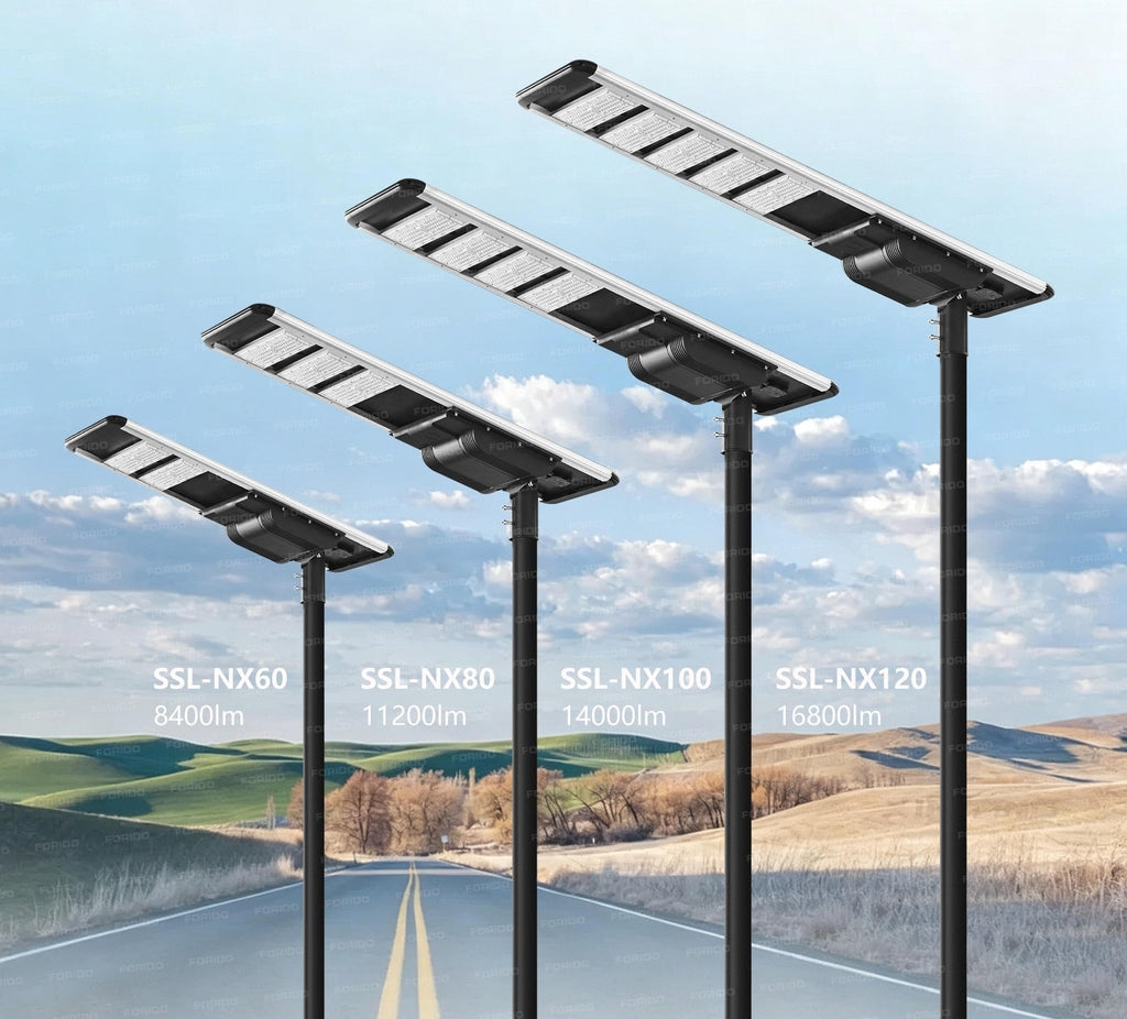 All-in-One Solar LED Street Light | Lampadaire Solaire LED Tout-en-Un