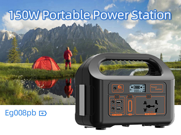 Eg008pb 150W Portable Power Station – camping outdoor use